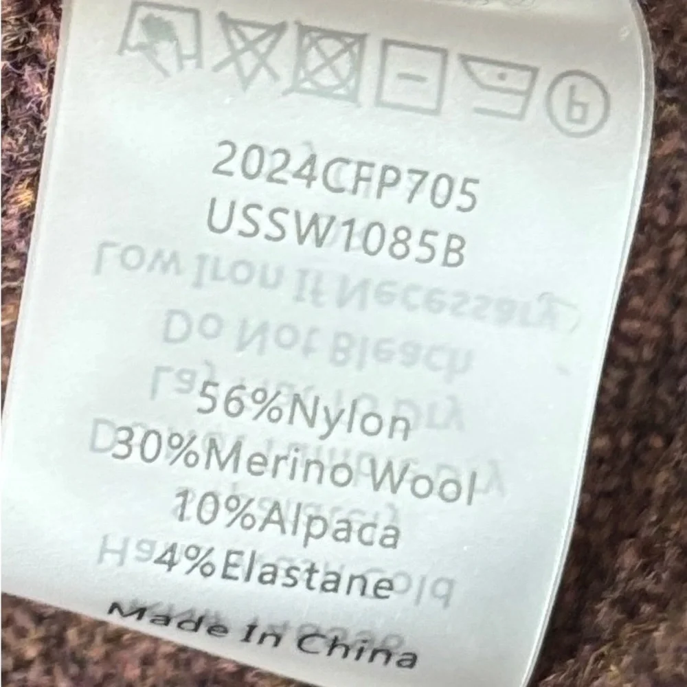 Universal Standard Dark Brown Turtleneck Sweater size 4XS (00-0) - Picture 7 of 9